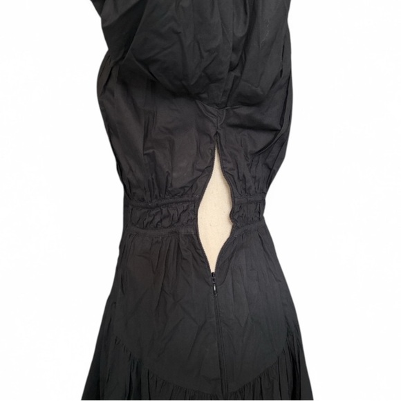 Ulla Johnson Tahlia Black Midi Dress Size 0 Pockets Side Zip - Picture 11 of 14